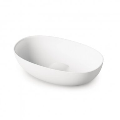 Paa Bella Silkstone pastatomas praustuvas baltas matinis Paa Bella Silkstone pastatomas praustuvas baltas matinis