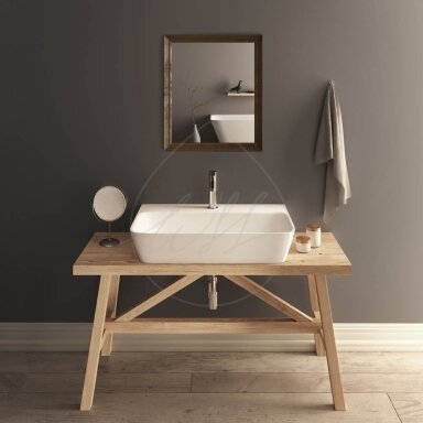 Paa Quadro pastatomas praustuvas baltas blizgus Paa Quadro pastatomas praustuvas baltas blizgus