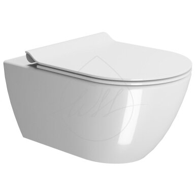 Potinkinis wc komplektas Tece rėmas su GSI Pura 55cm klozetu ir Tece Solid nerūdijančio plieno mygtuku